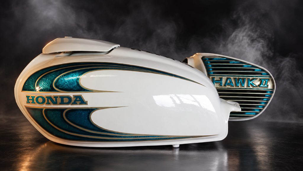 ホーク2ラインのバイク塗装施工事例・作品10