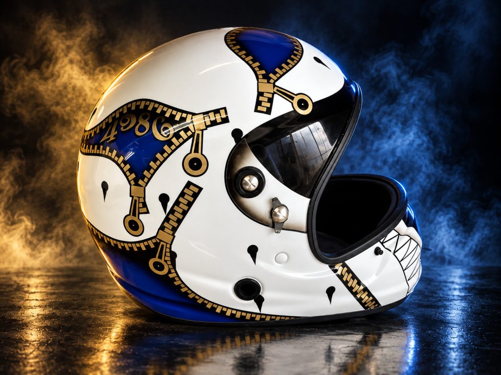 JOJOブチャラティのヘルメット塗装施工事例・作品58