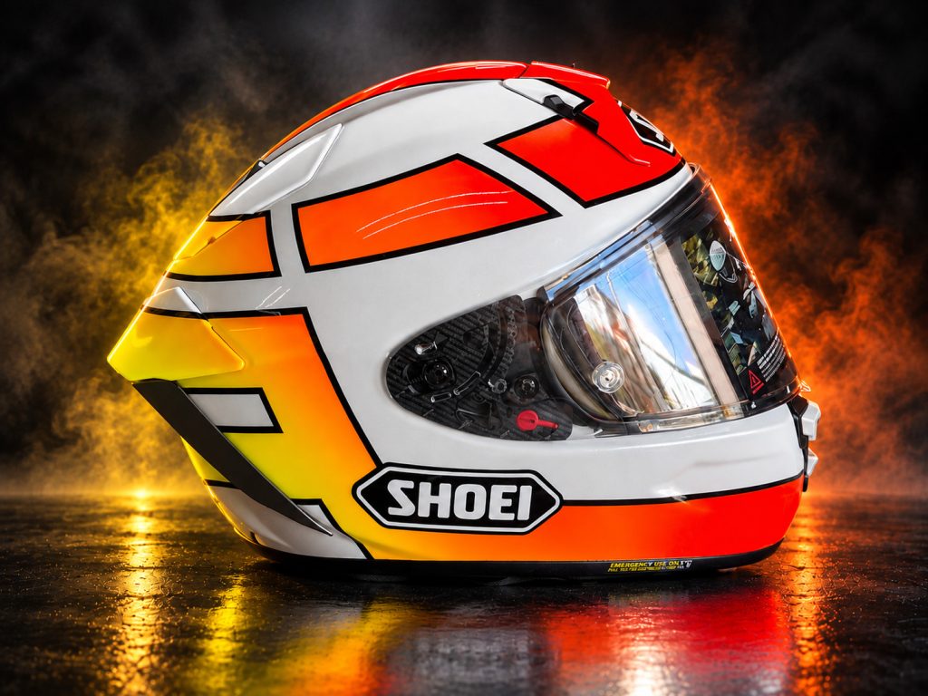 群ヘルx15　蛍光グラデーションのヘルメット塗装施工事例・作品64