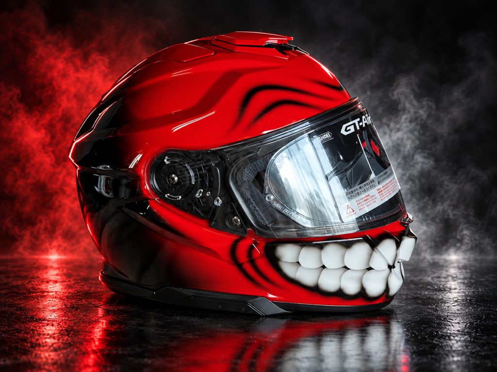歯ヘルメットのヘルメット塗装施工事例・作品70