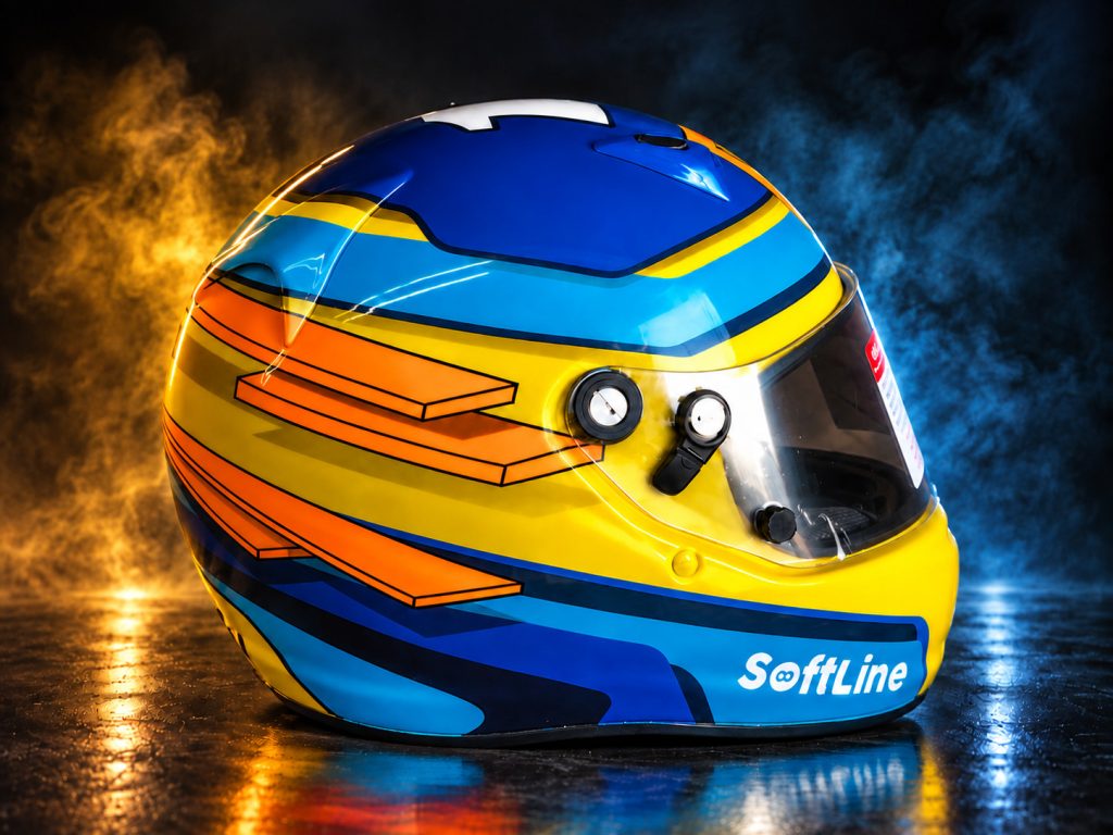 Araiアライ四輪用ヘルメットのヘルメット塗装施工事例・作品75